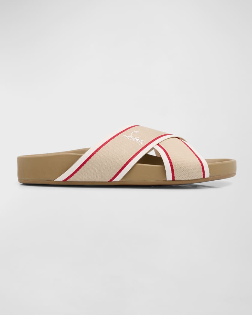 Men's Loubi Tonal Spiked Red Sole Flip Flops