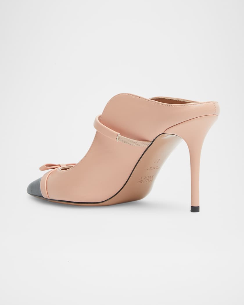 Blanca Bicolor Bow Mule Pumps