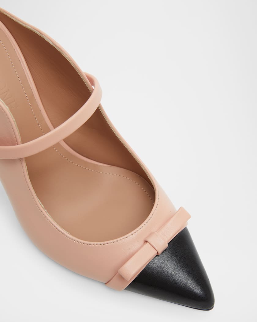 Blanca Bicolor Bow Mule Pumps