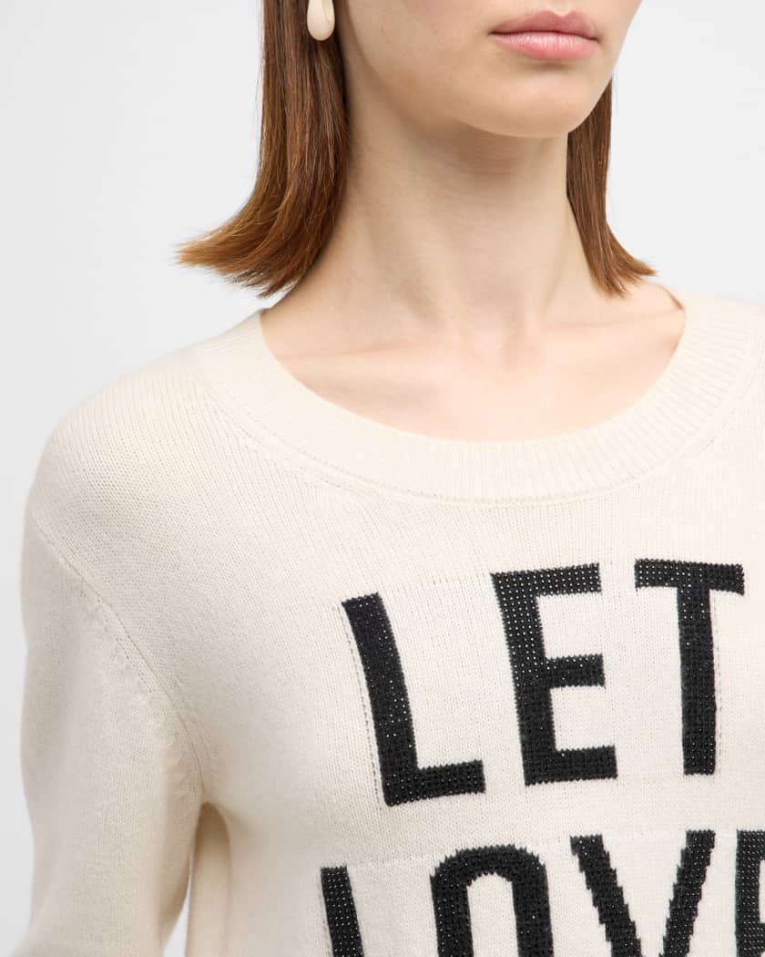 Sweater with love written on it clearance