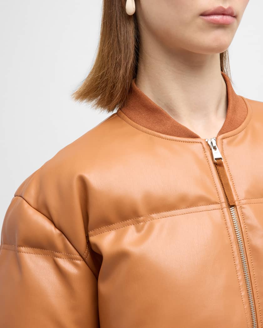 Vince leather puffer jacket 2025