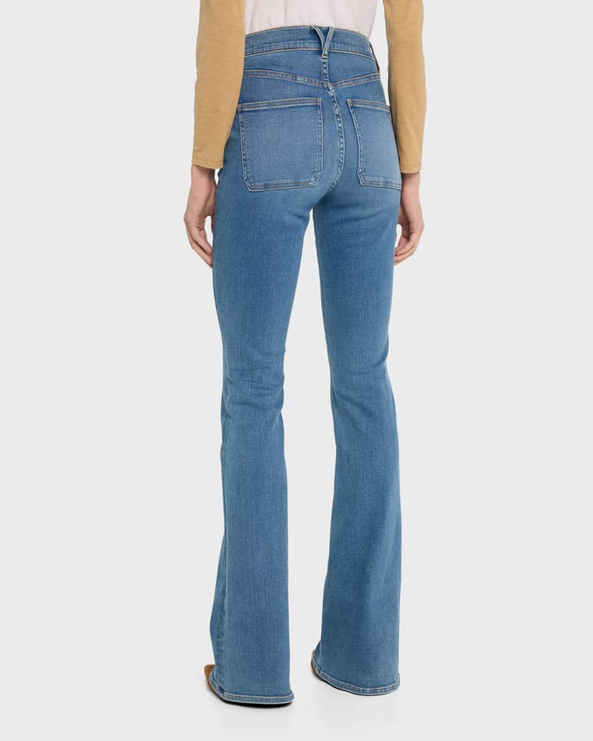 Beverly Skinny Flare Patch Pocket Jeans