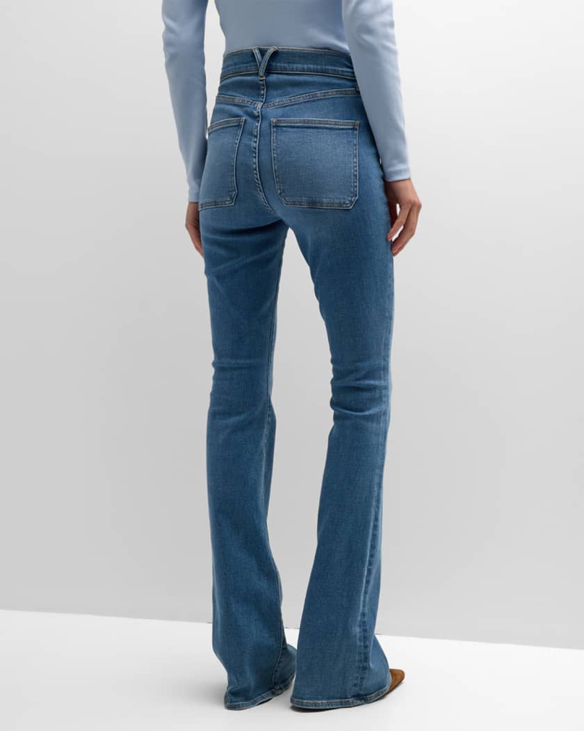 Beverly Skinny Flare Patch Pocket Jeans