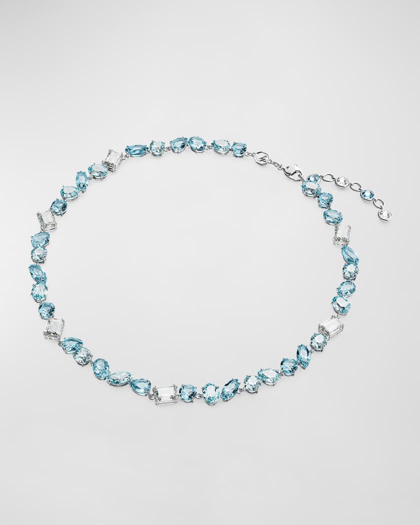 Swarovski sparkling bracelet aqua rhodium plated outlet