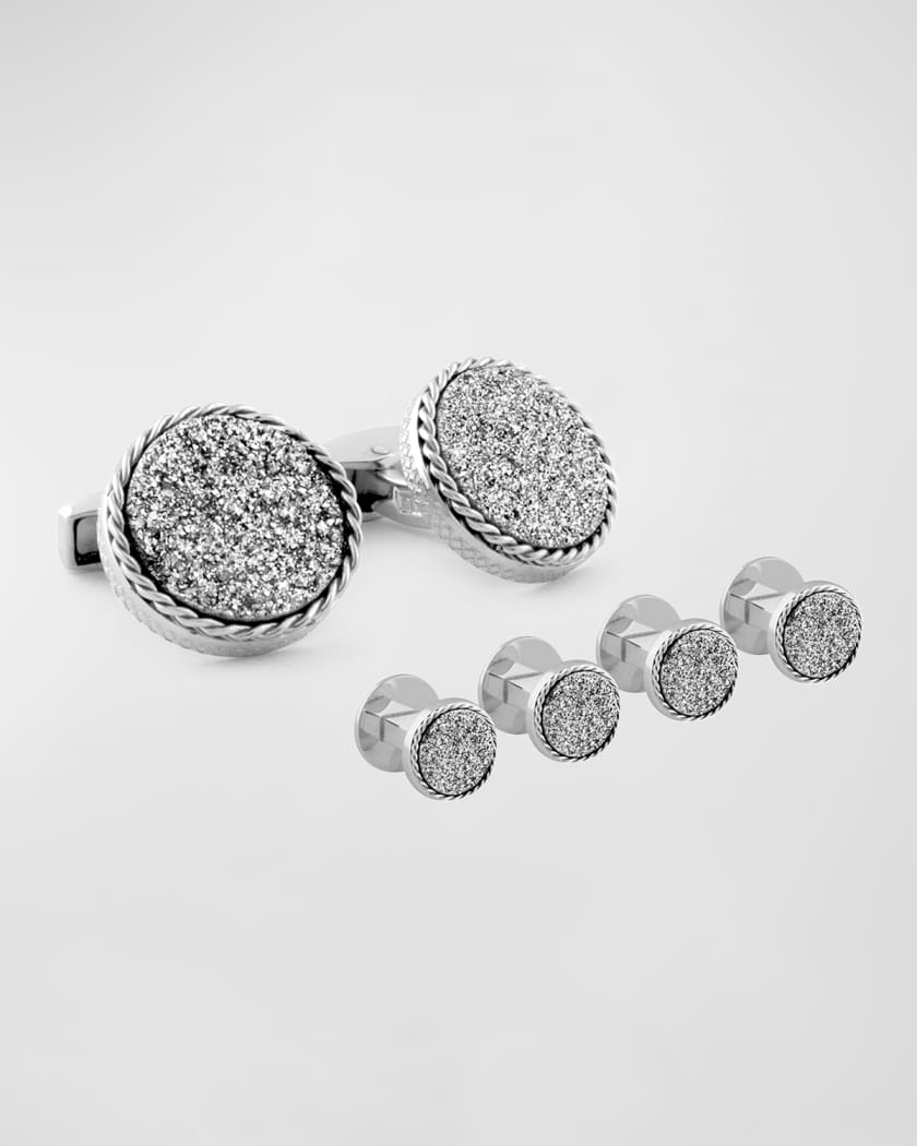 Cufflink and shirt stud set sales