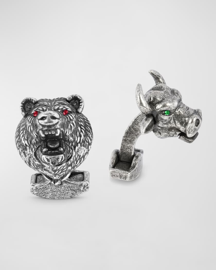Bull and bear cufflinks cheap