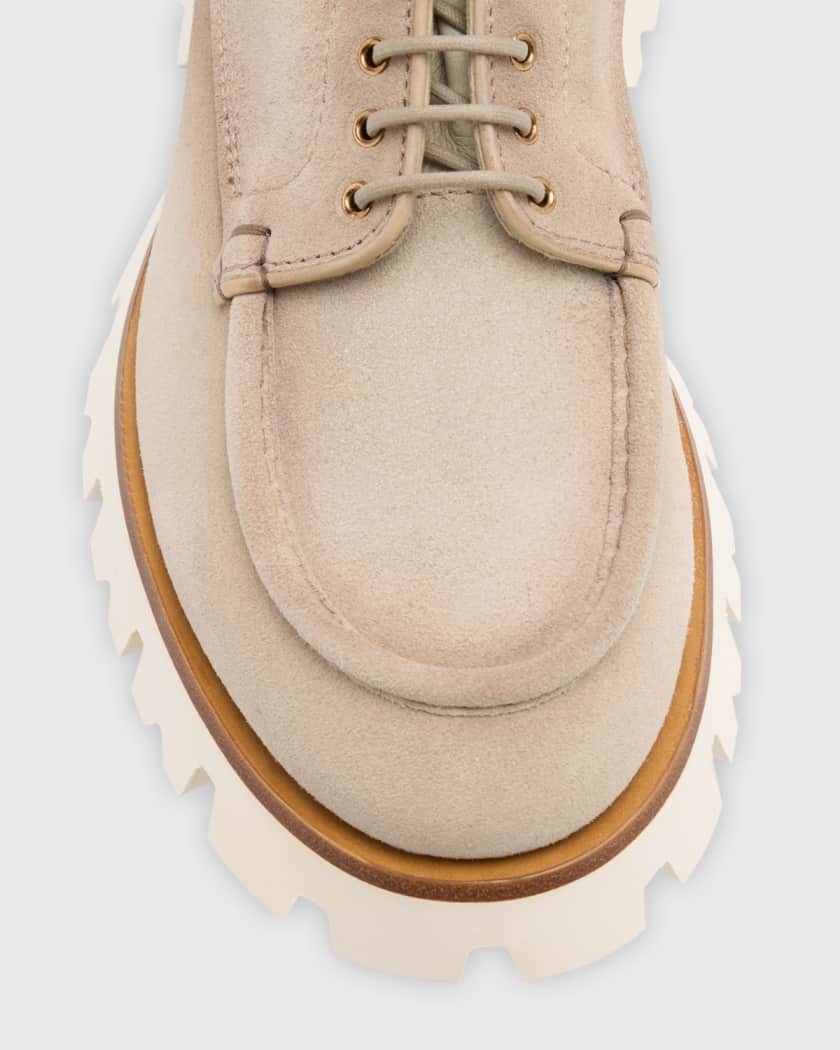 Bronx taupe suede chunky hiker boots discount