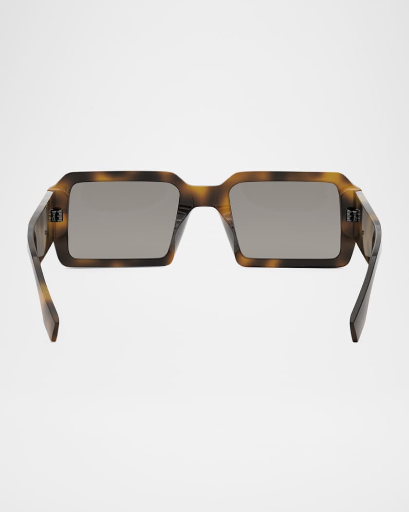 Men's Fendigraphy Acetate Rectangle Sunglasses