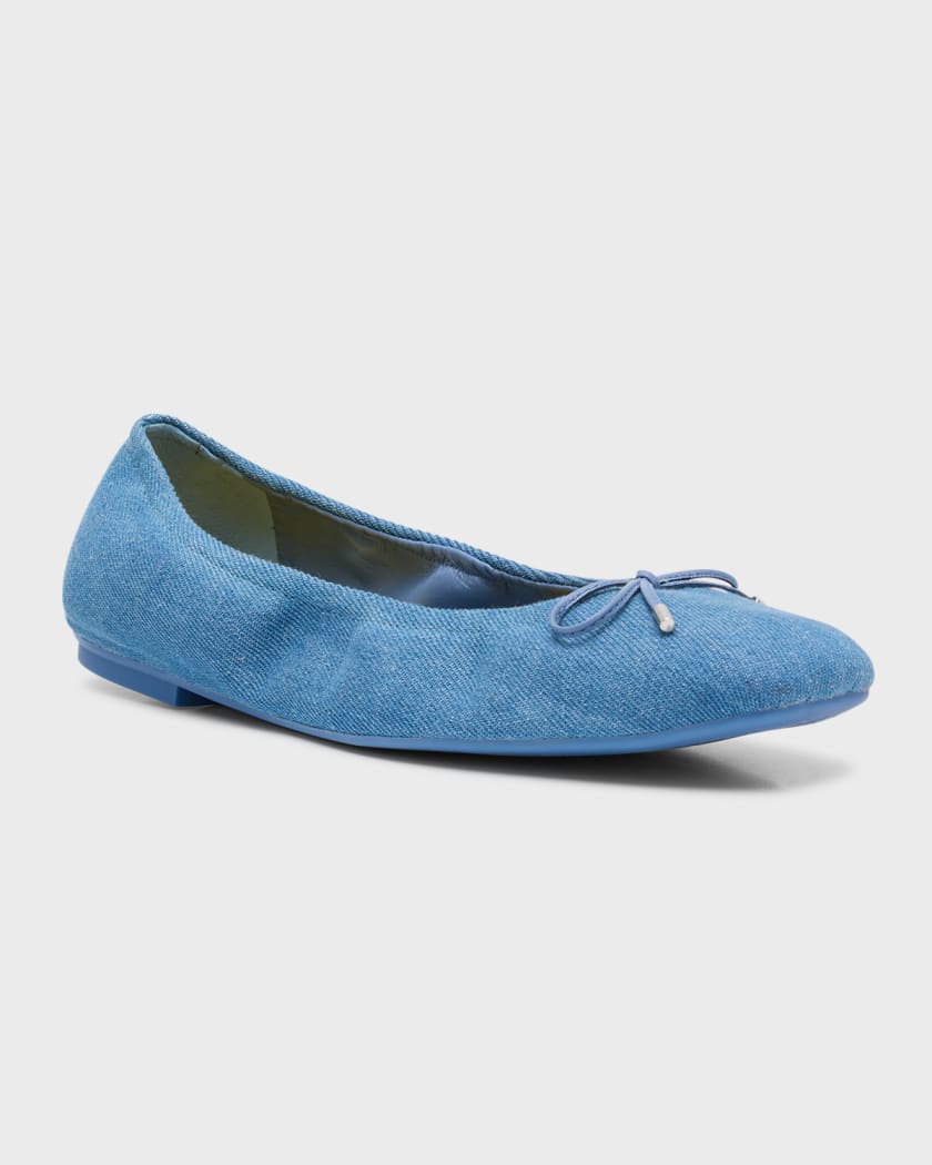 Denim deals ballet flats
