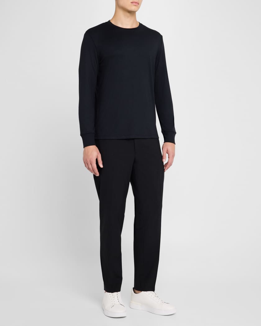 Men's Essential Tee Long Sleeve in Anemone Milano