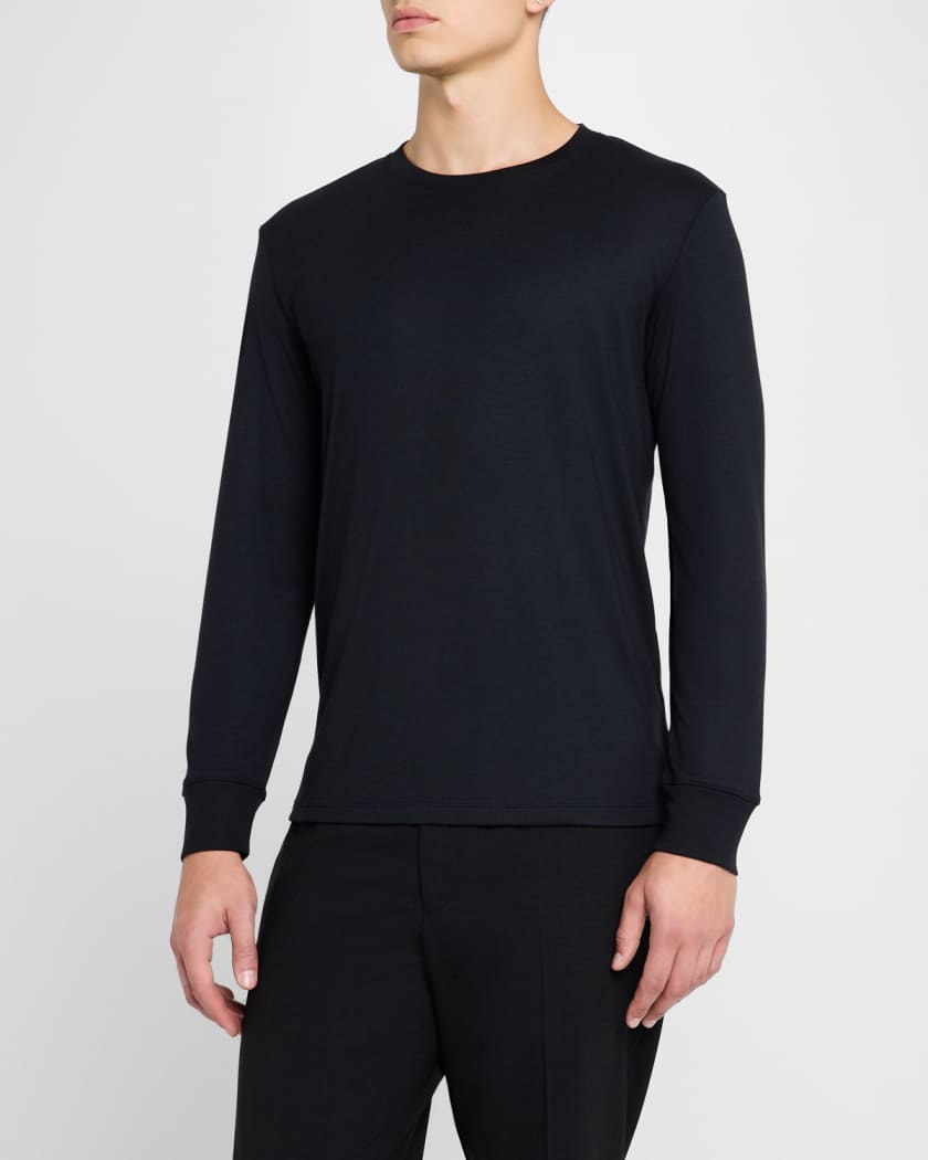 Men's Essential Tee Long Sleeve in Anemone Milano