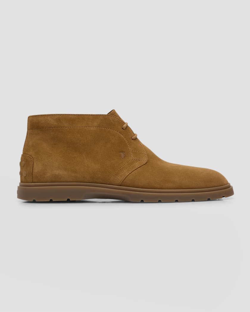 Suede Desert Boots in Brown - Tods