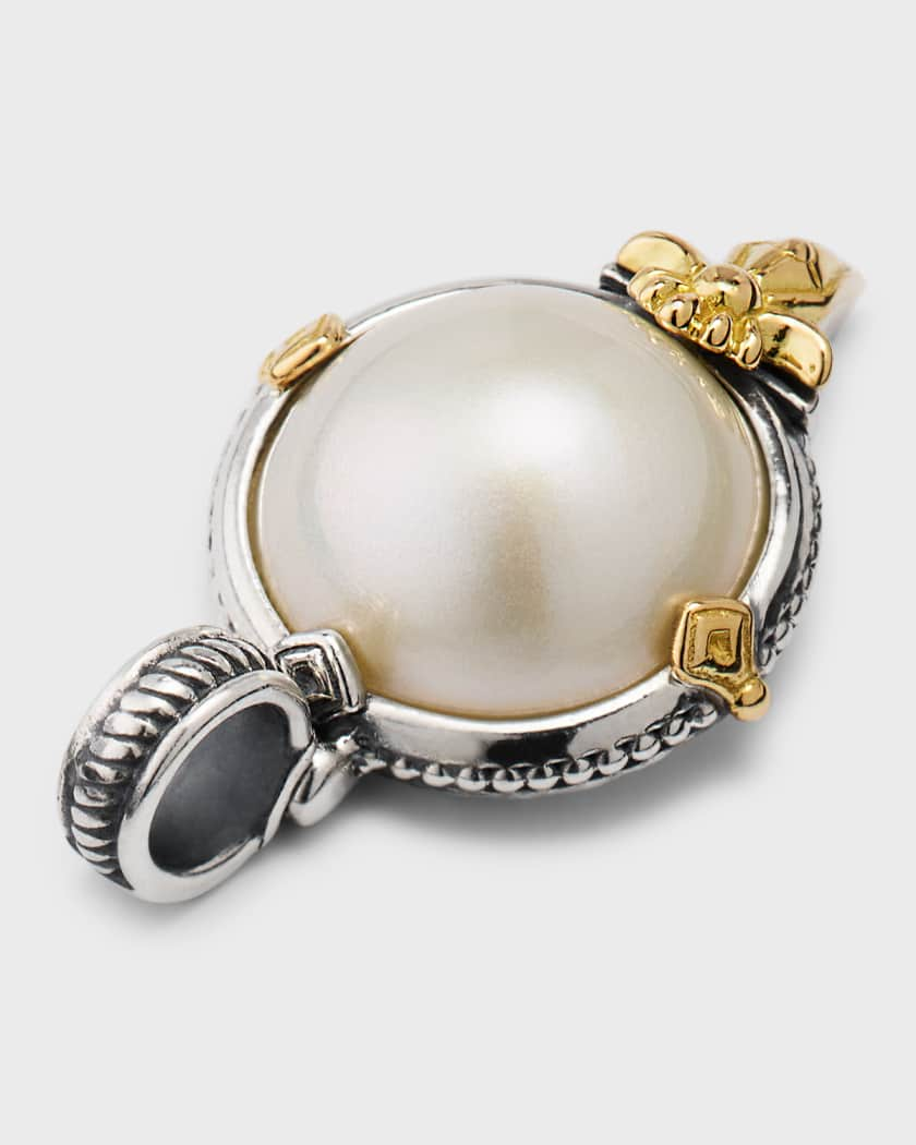 18K Pearl Monogram Charm Ring