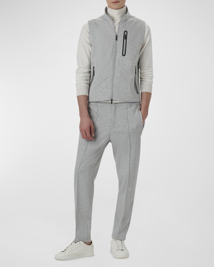 Bugatchi Men's Mock-Neck Knit Vest | Neiman Marcus