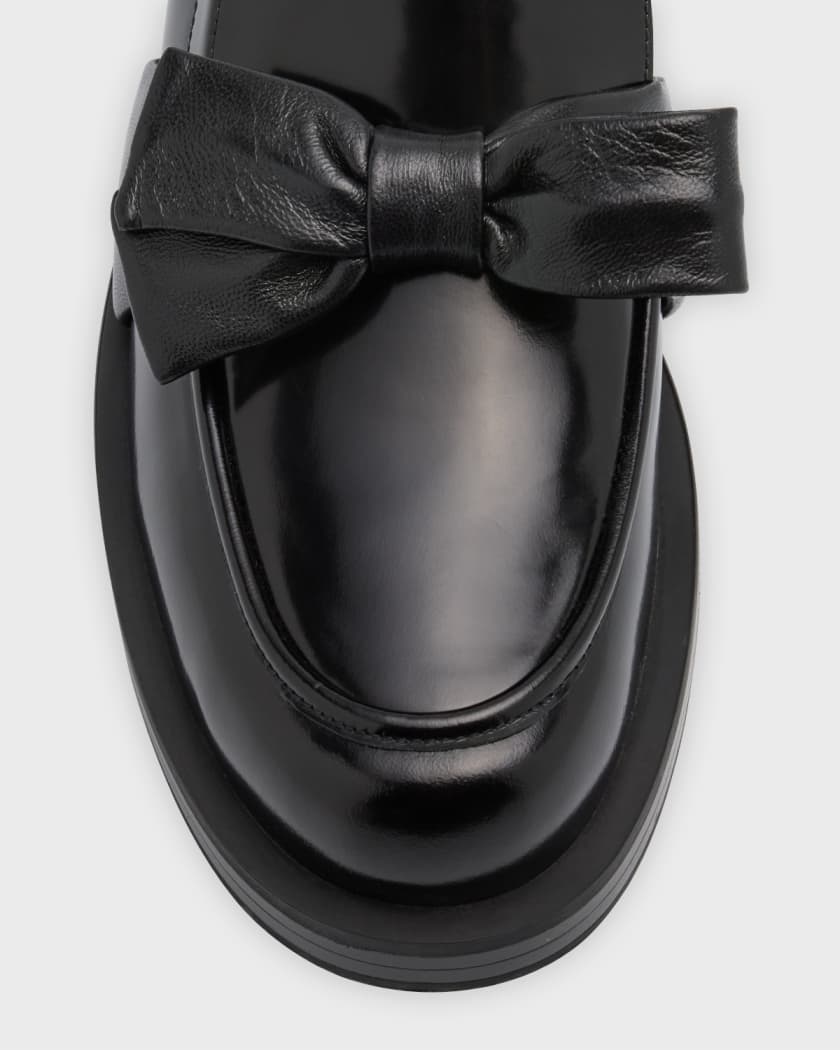 Bow loafers outlet