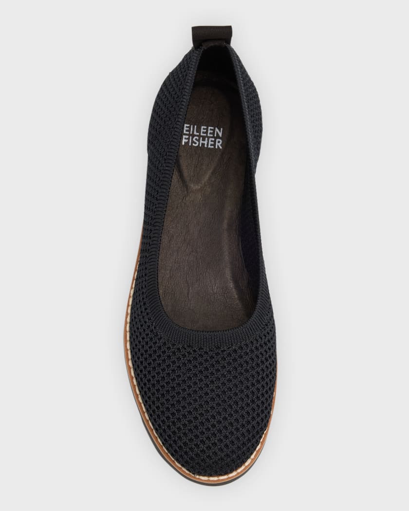 Eileen Fisher Etta Knit Wedge Ballerina Loafers Neiman Marcus