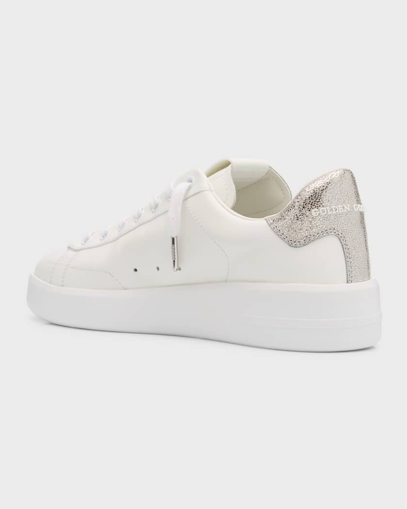 Purestar sneakers with glittery silver heel tab best sale