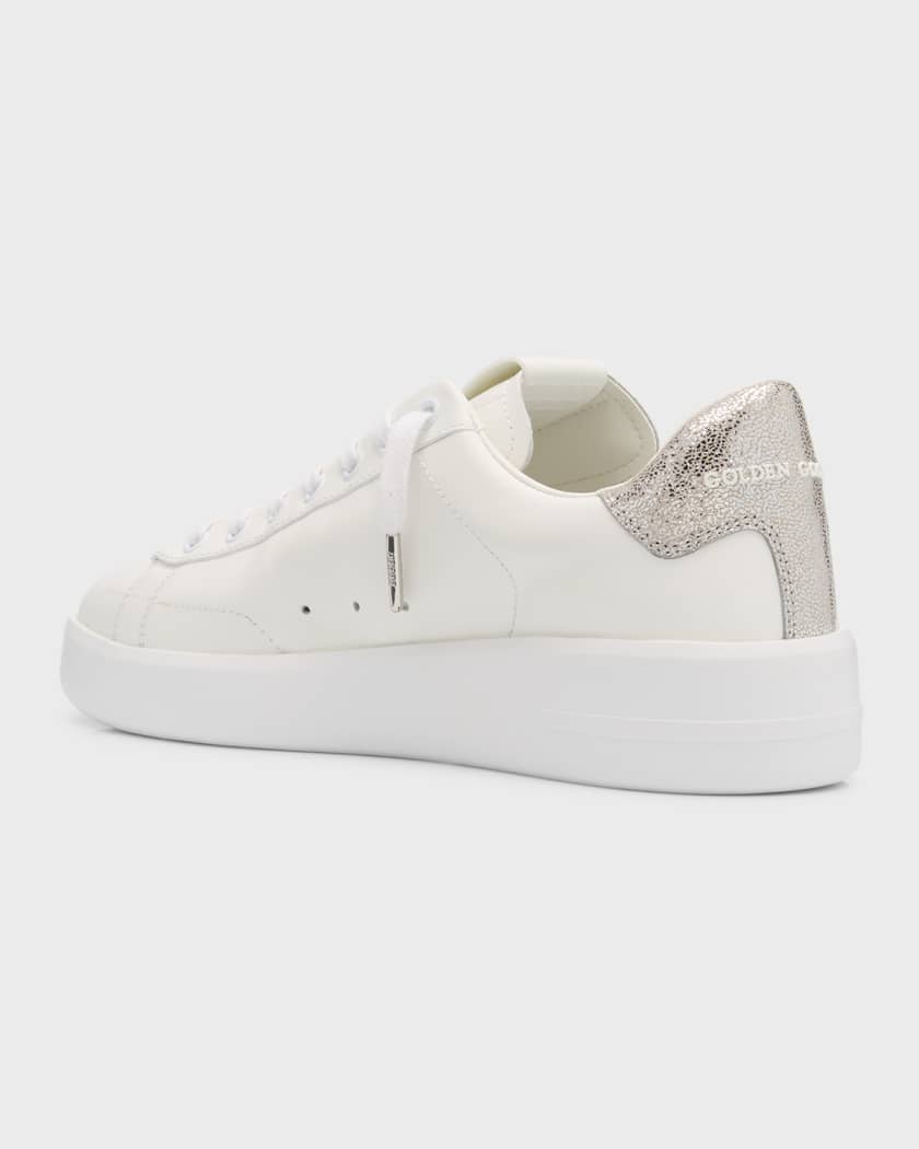 Golden Goose Pure Star Leather Sparkle Low-Top Sneakers | Neiman