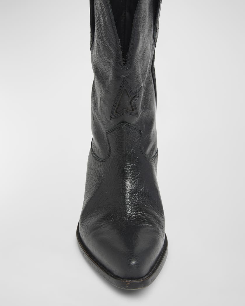 Wish Star Leather Cowboy Boots