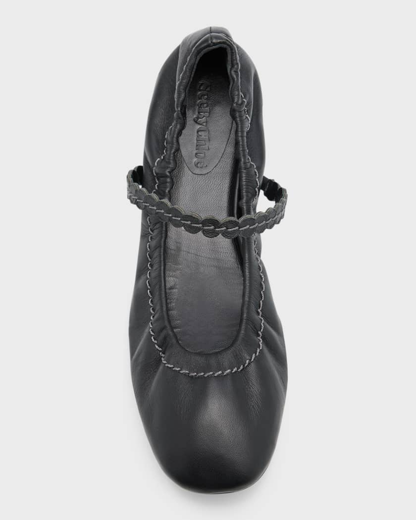 Chloe ballet flats shop with ankle strap