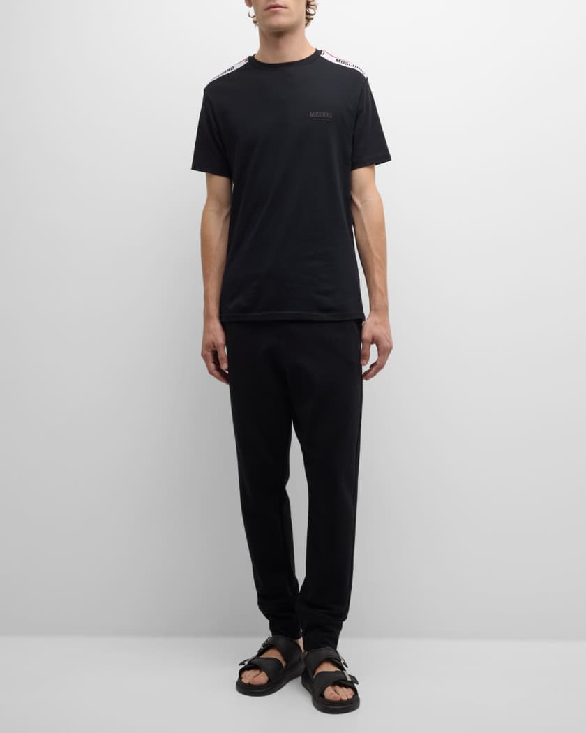 Men's T-Shirt with Logo Taping