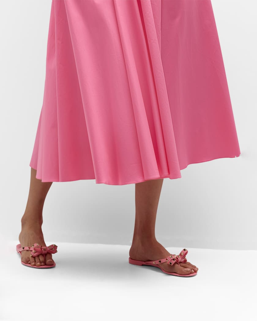 Rockstud pvc on sale flat thong sandals