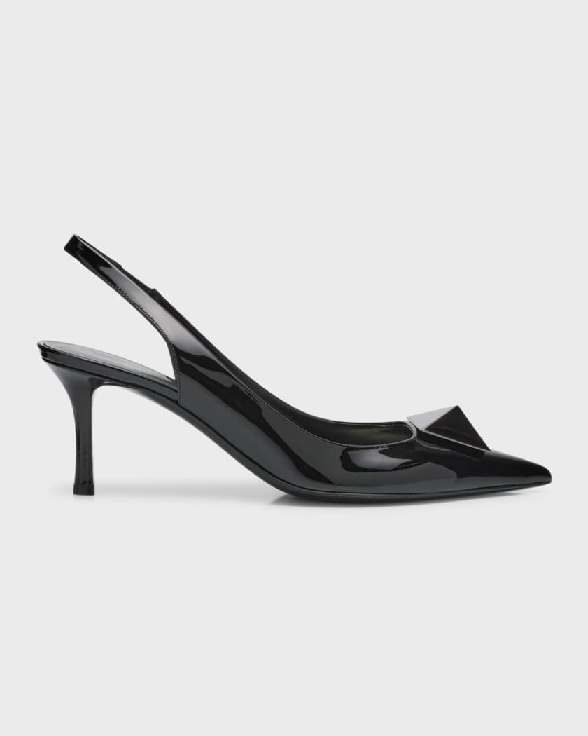 VALENTINO GARAVANI - Vlogo Signature Toile Iconographe Slingback Pumps