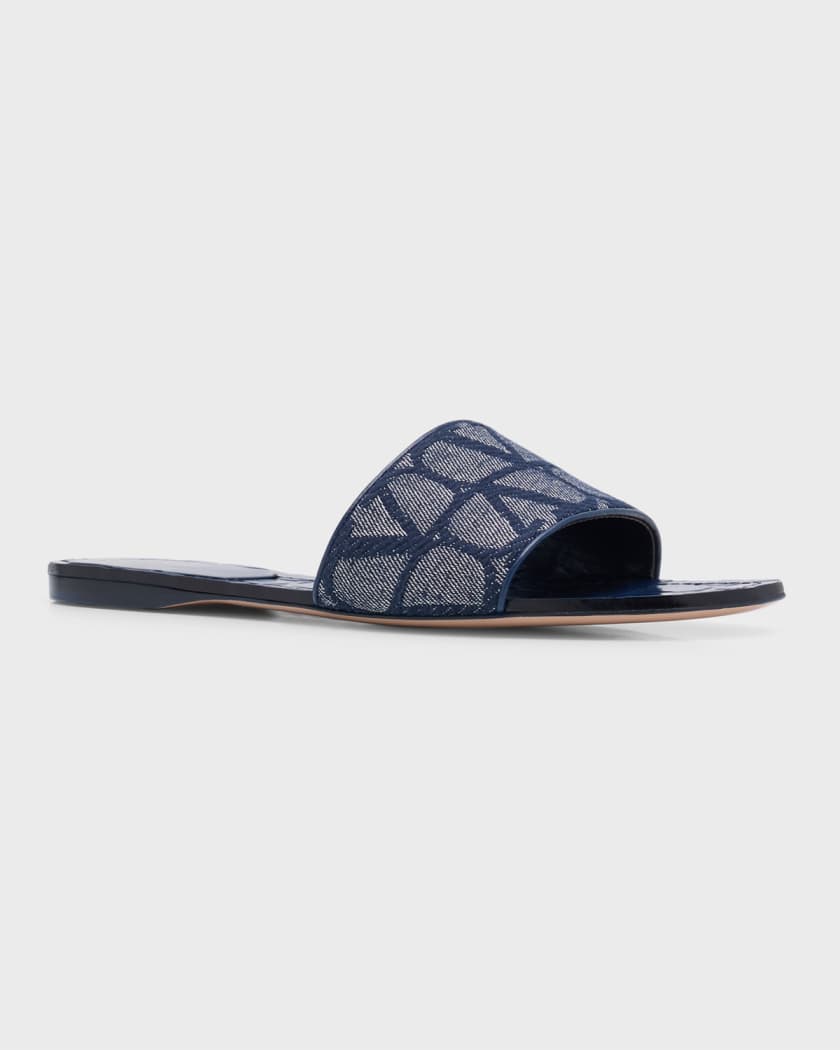 Pink best sale valentino slides