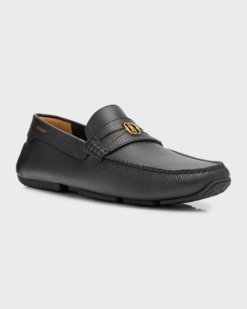 Bally Men s Paklys Moc Toe Leather Drivers Neiman Marcus