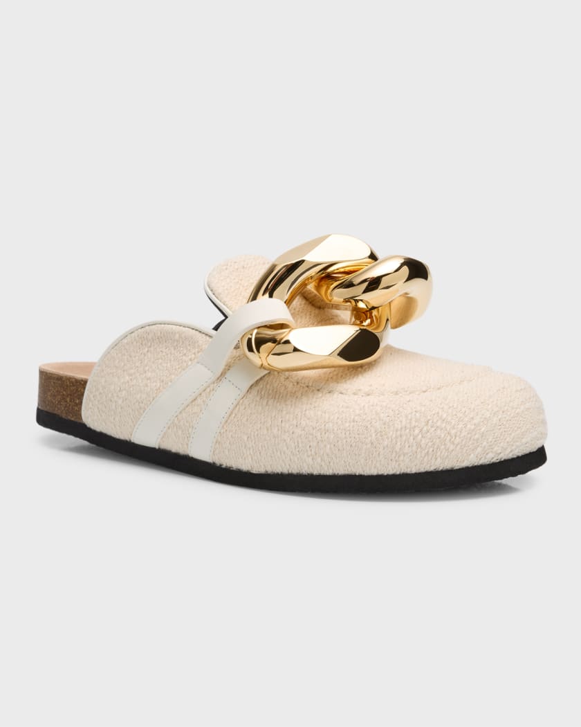 Jw anderson chunky top napa chain slide mules