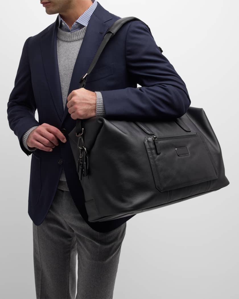 Tumi leather duffel hot sale