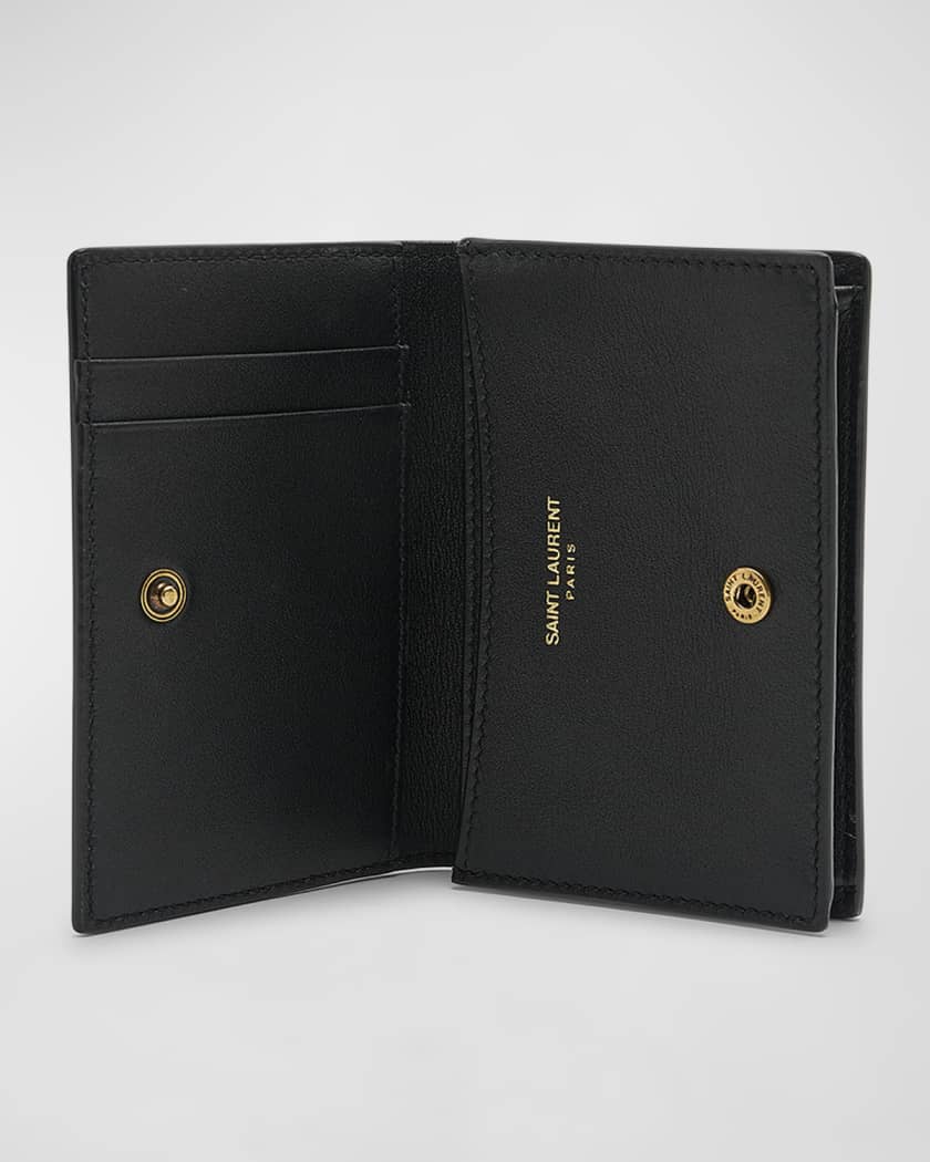 Flap Card Case in Smooth Leather
