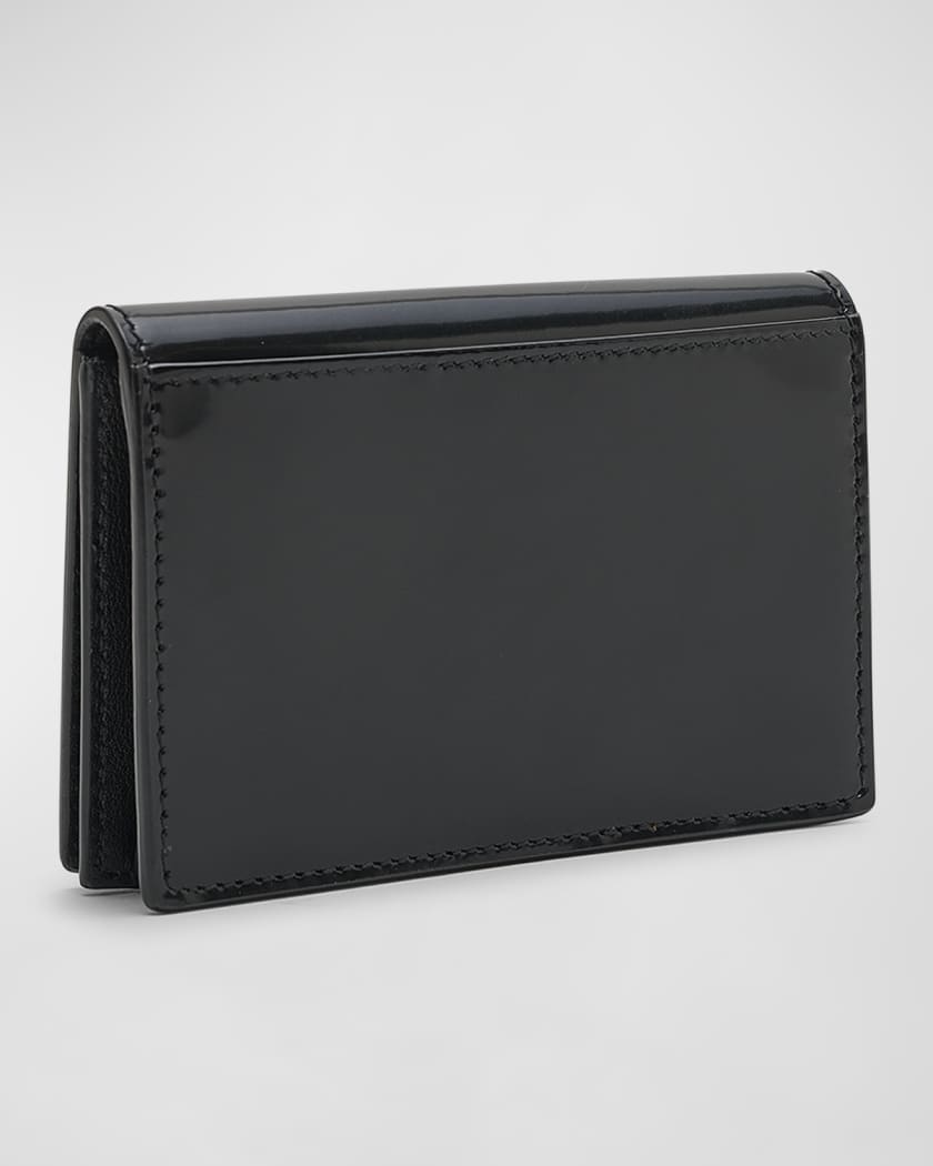 Flap Card Case in Smooth Leather
