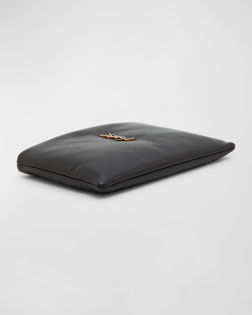 Saint Laurent Black leather iPad holder