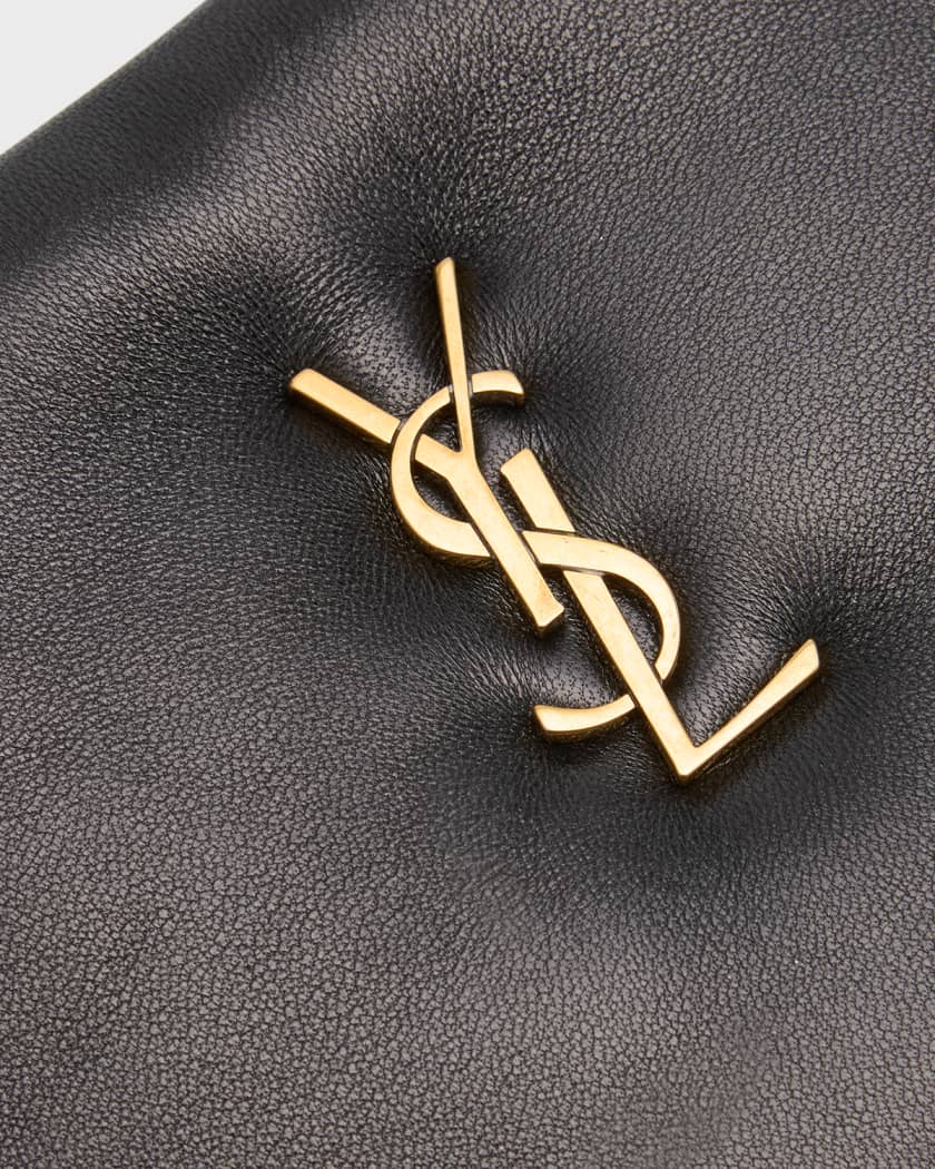 Saint Laurent Calypso Small YSL Clutch Bag in Smooth Padded