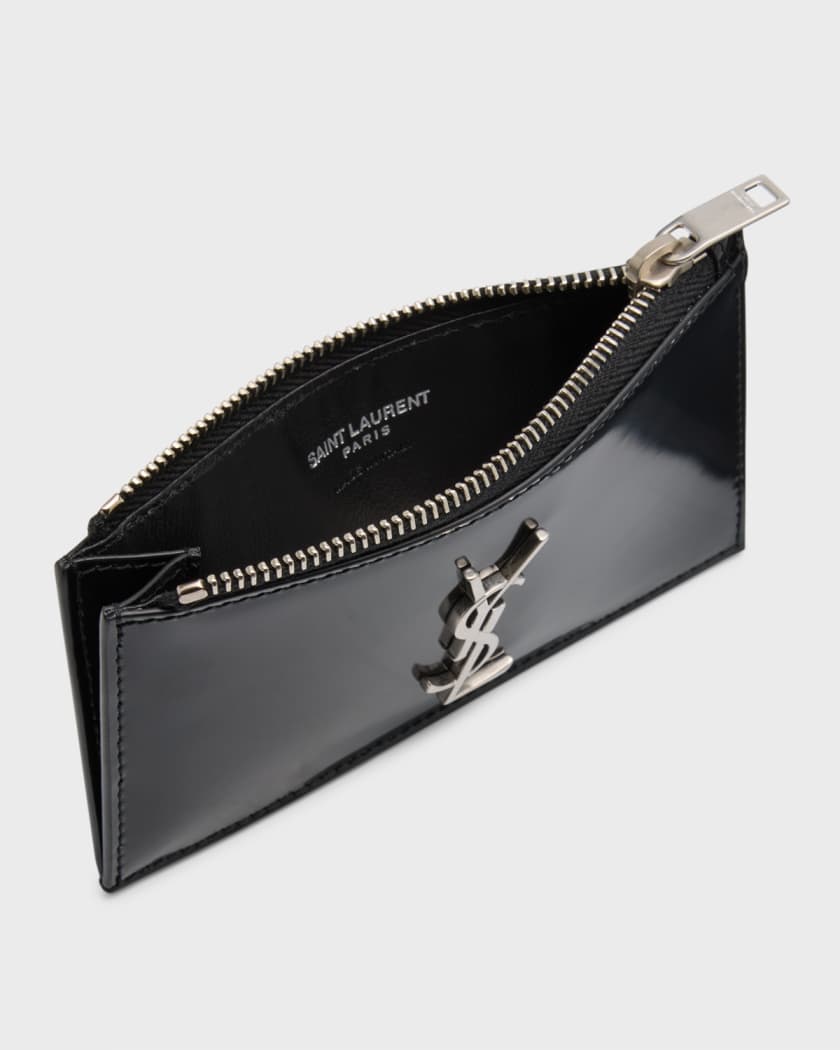 Saint Laurent Ysl Monogram Slim Leather Wallet