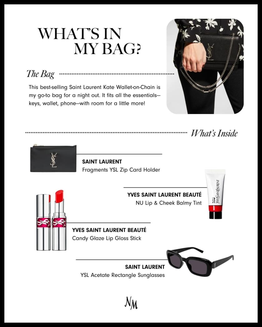 What's In My Bag? The YSL (Saint Laurent) Monogram Chain Wallet