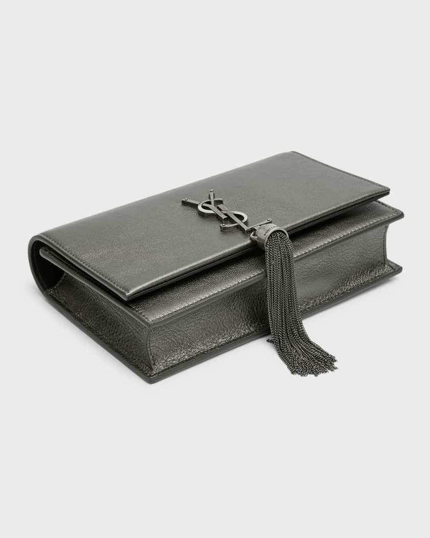 Saint Laurent Kate Mini Tassel YSL Wallet on Chain in Smooth