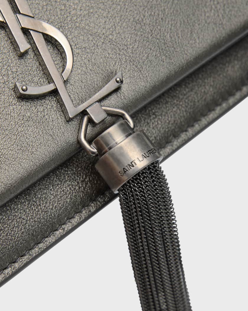 Saint Laurent Kate Mini Tassel YSL Wallet on Chain in Smooth