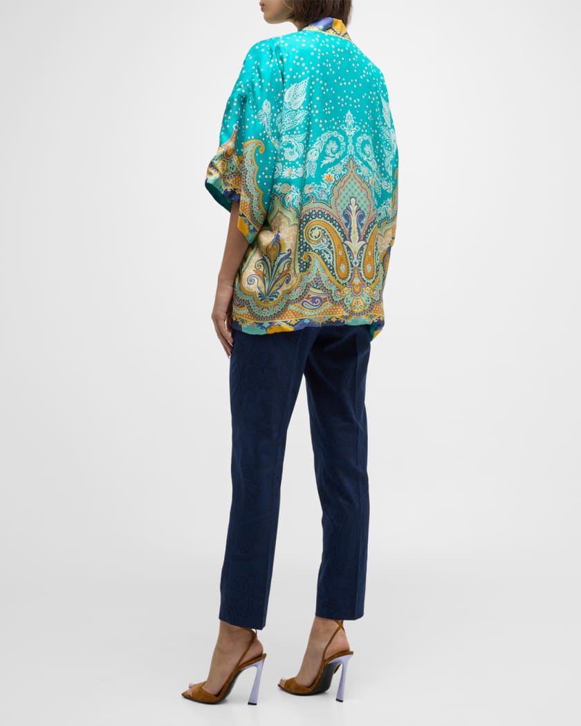 Paisley online print cardigan