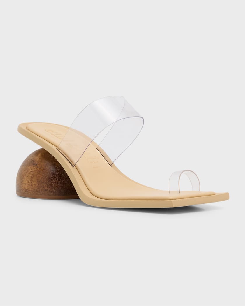 Adora Vinyl Toe Strap Slide Sandals