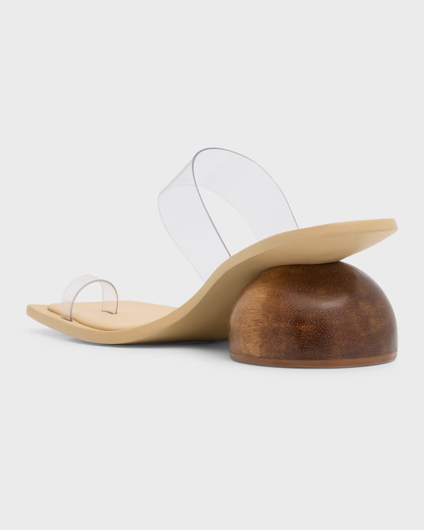 Adora Vinyl Toe Strap Slide Sandals