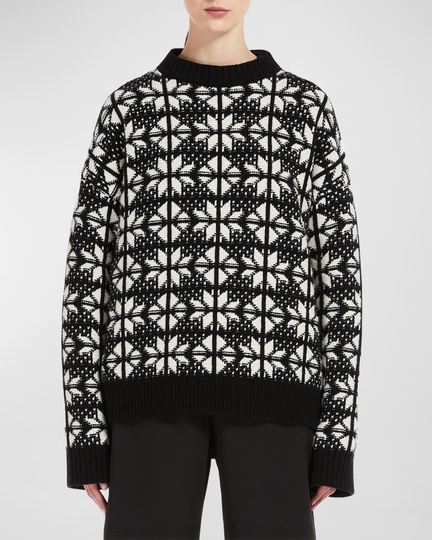 Regular Fit Jacquard-knit Sweater