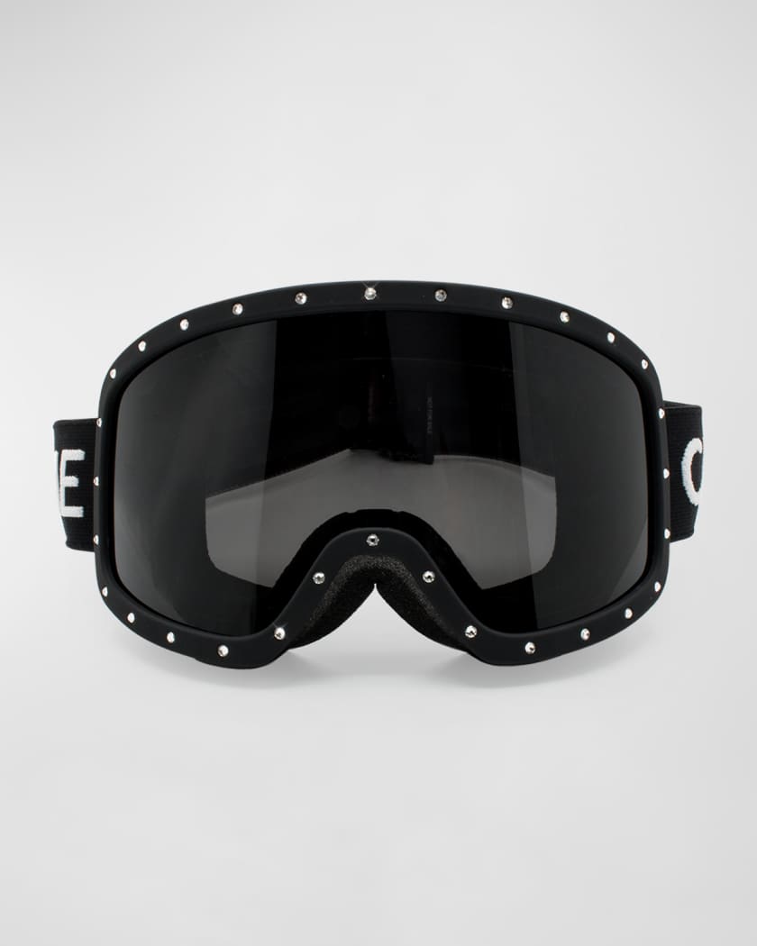 Men's Rhinestone Acetate Ski Goggles