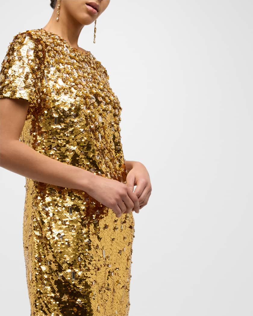 Embellished shift dress hotsell