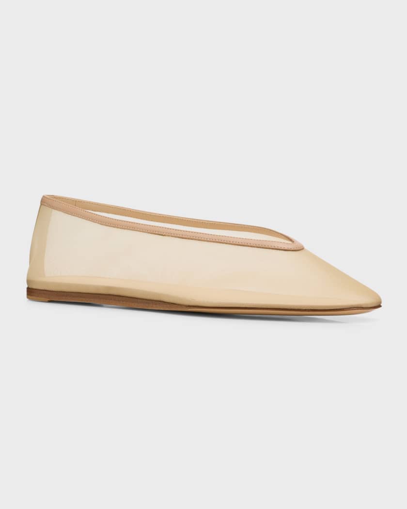 Luna Sheer Mesh Ballerina Flats