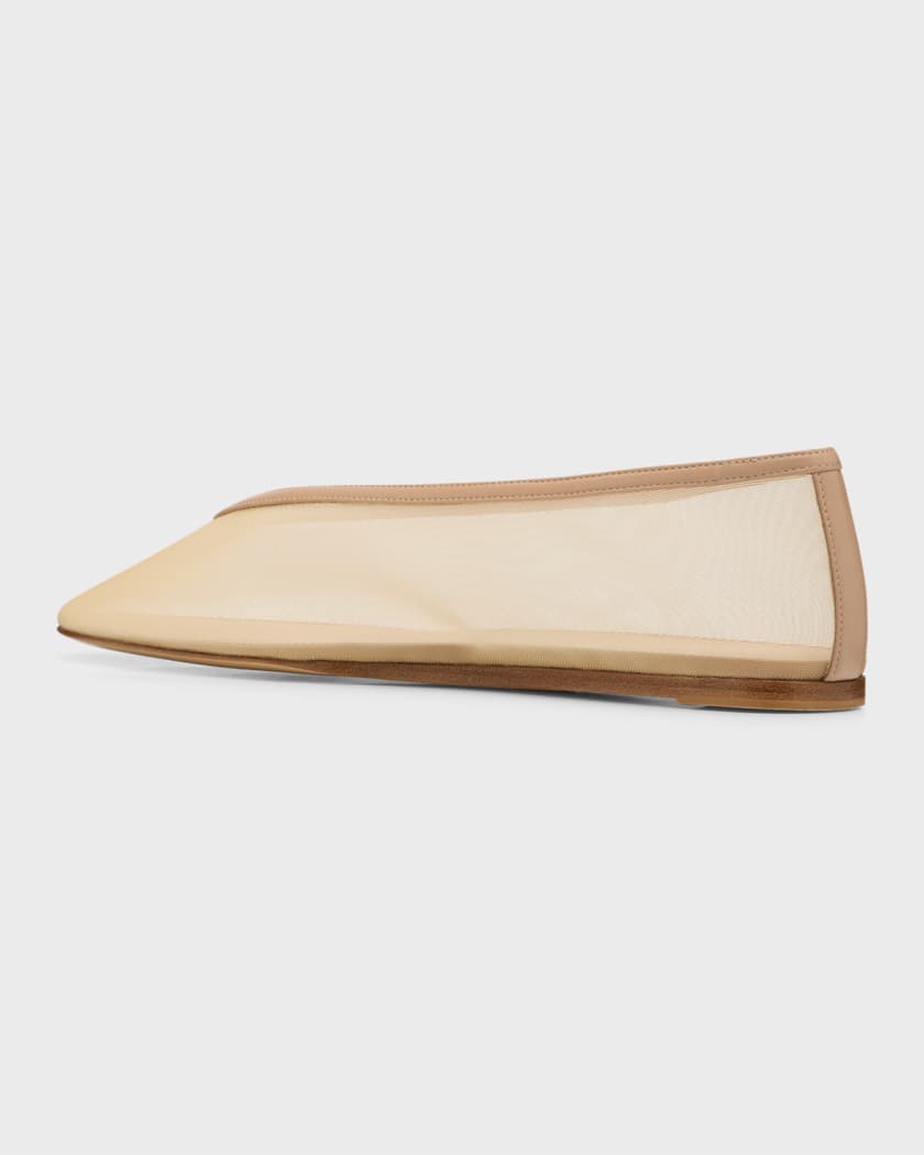 Luna Sheer Mesh Ballerina Flats