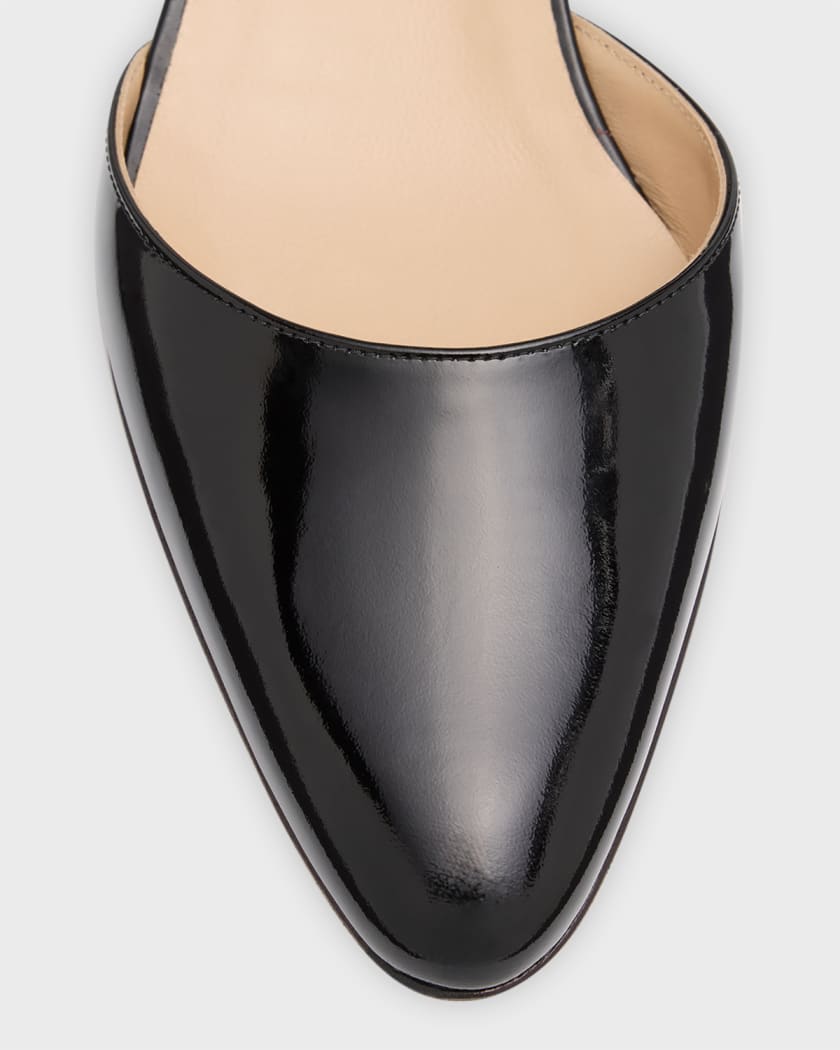 Leather ballerina pumps hot sale