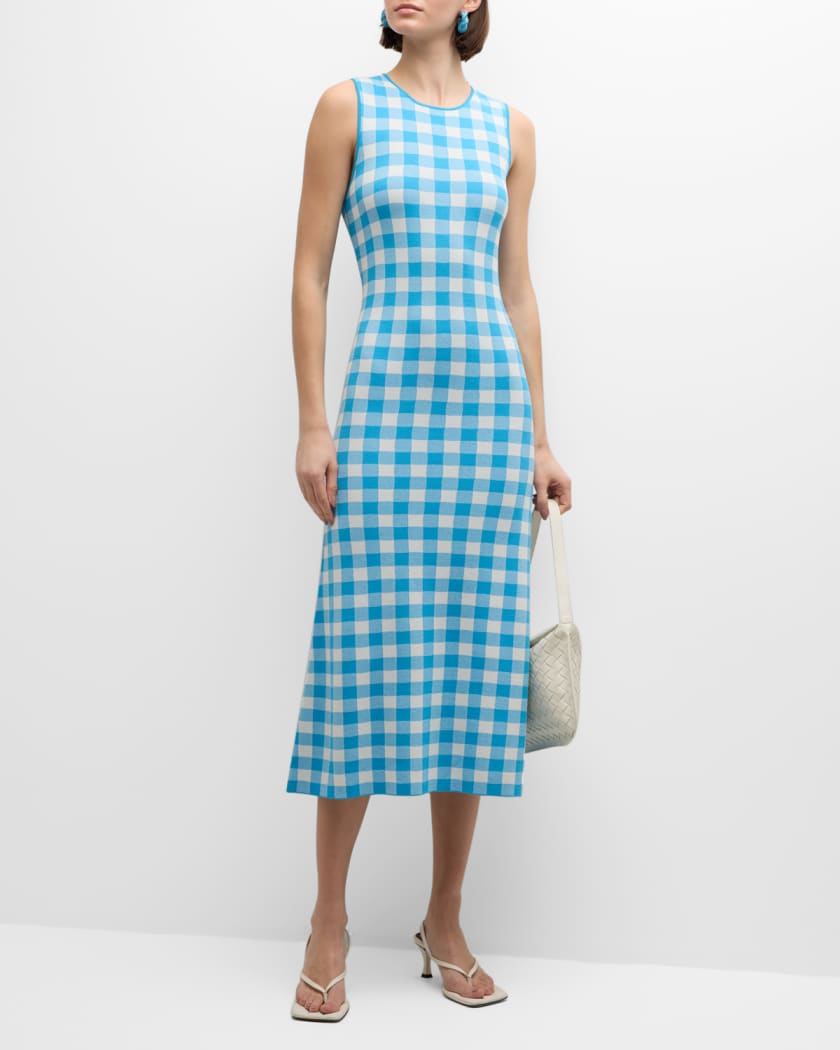 Axon Sleeveless Striped Midi Dress