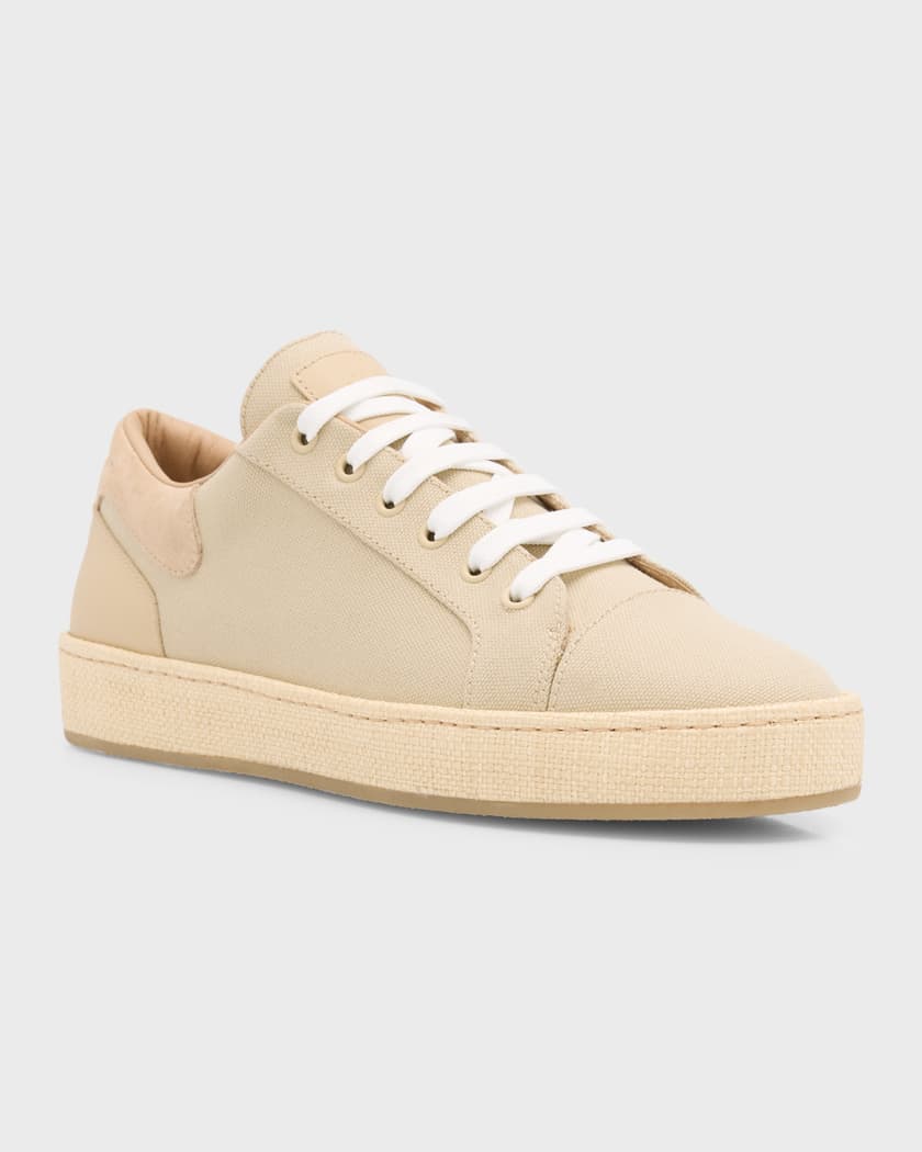 Men's Gz-City Textile and Leather Low-Top Sneakers